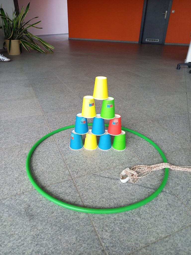 Die fertige Becherpyramide der BGY23.