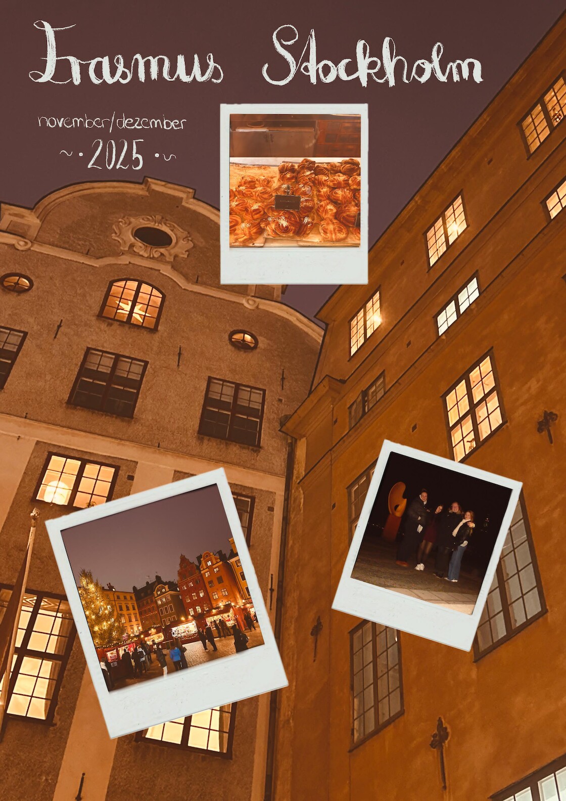 Eine Bildcollage mit Bilder aus Stockholm und des Teilnehmerinnen.