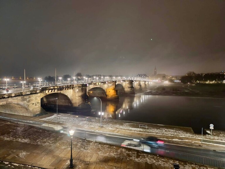 Eine Brücke in Dresden.