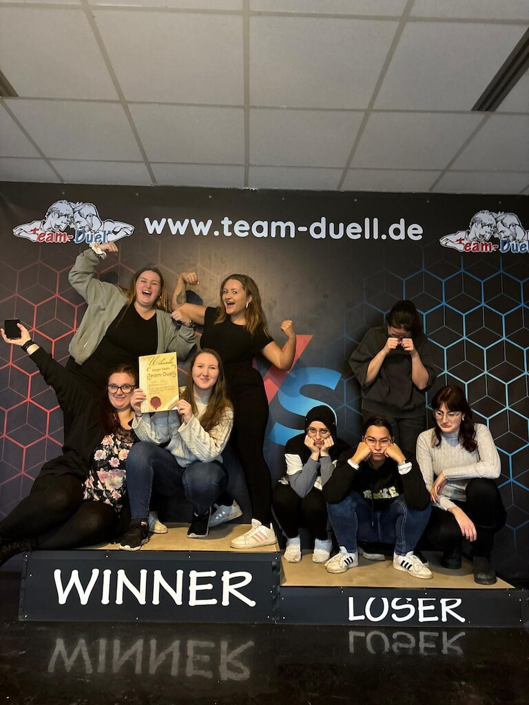 Die Gewinner und Verlieren des Team Duells.