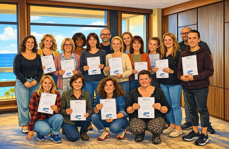 Ein Ki generiertes Gruppenbild.