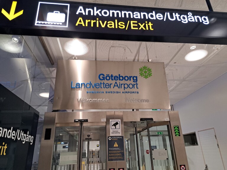 Ankunftsbereich des Göteborger Flughafens