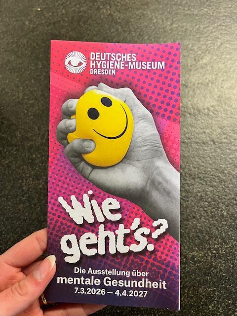 Ein Flyer des Deutschen Hygienemuseums.
