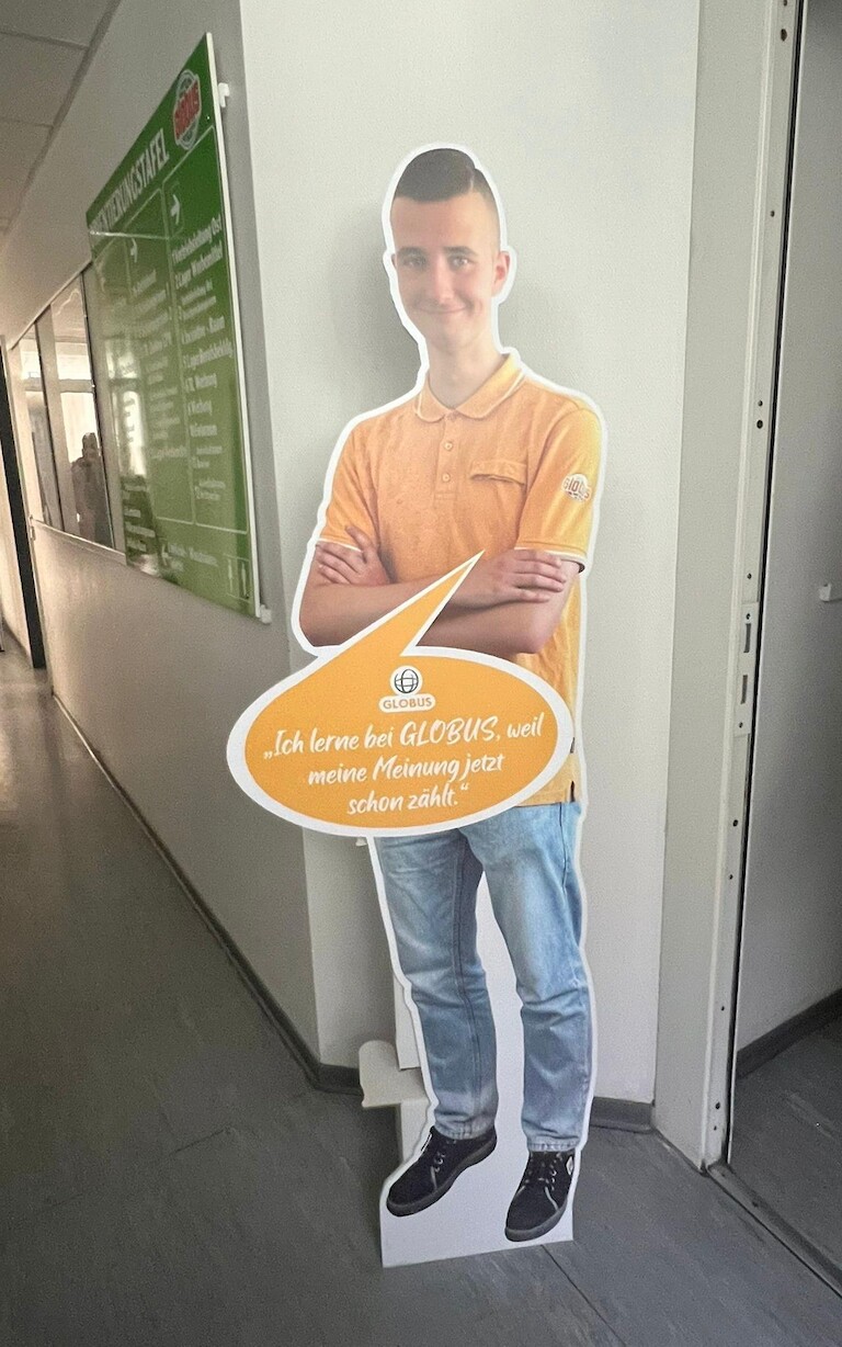 Werbungmann von Globus