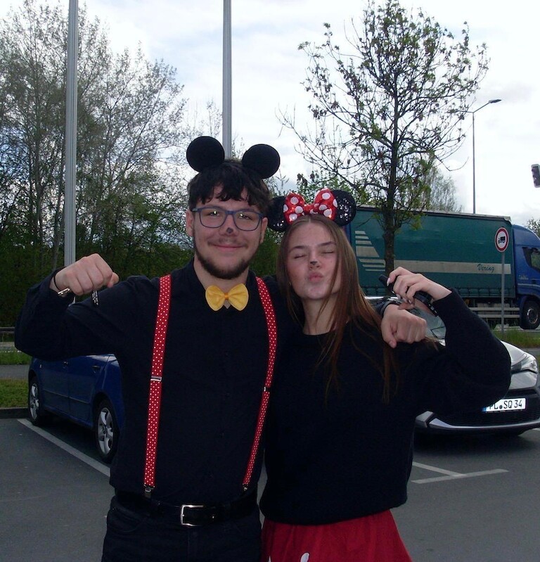 Mickey Mouse Posing