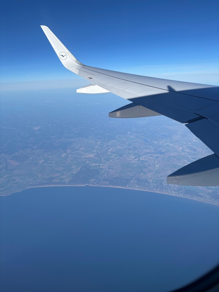 Blick aus dem Flugzeug