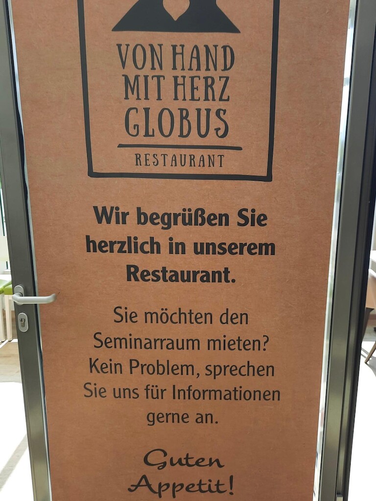 Flyer des Restaurants