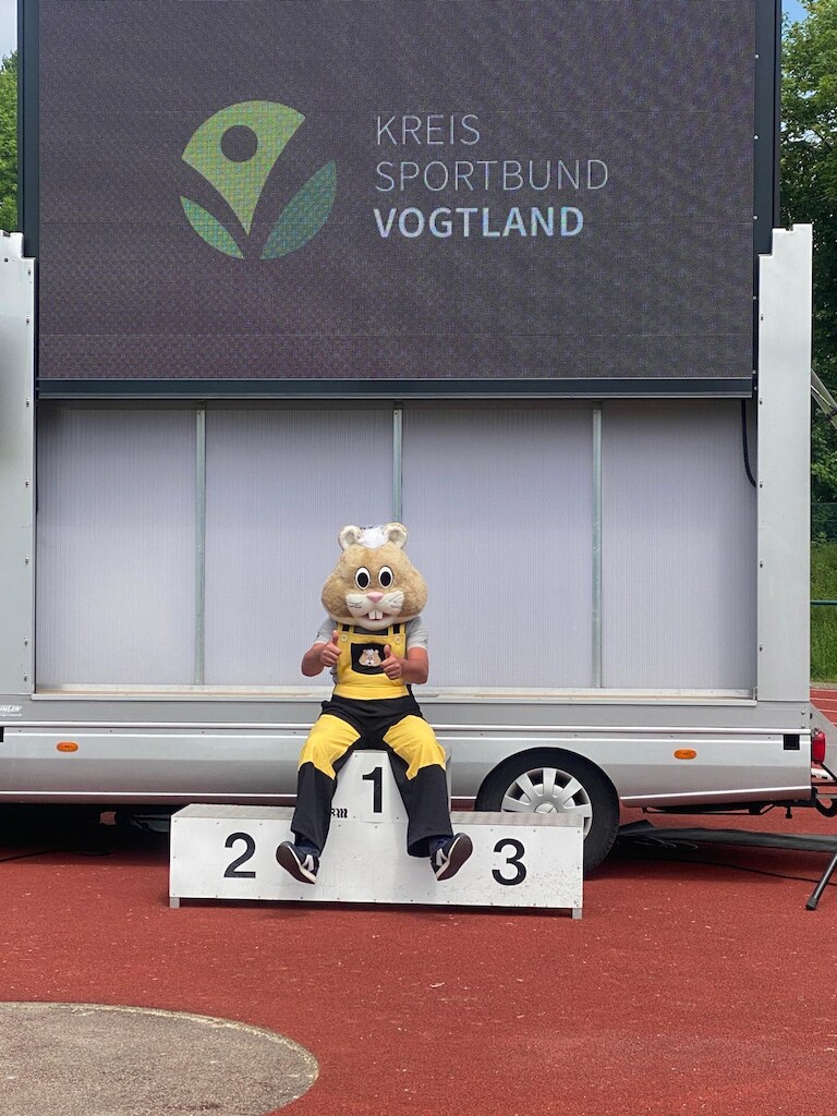 Das Maskotchen der Vogtandspiele.