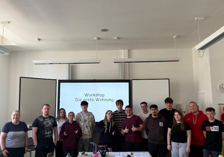 Ein Gruppenbild zum Workshop meine Erste Wohnung