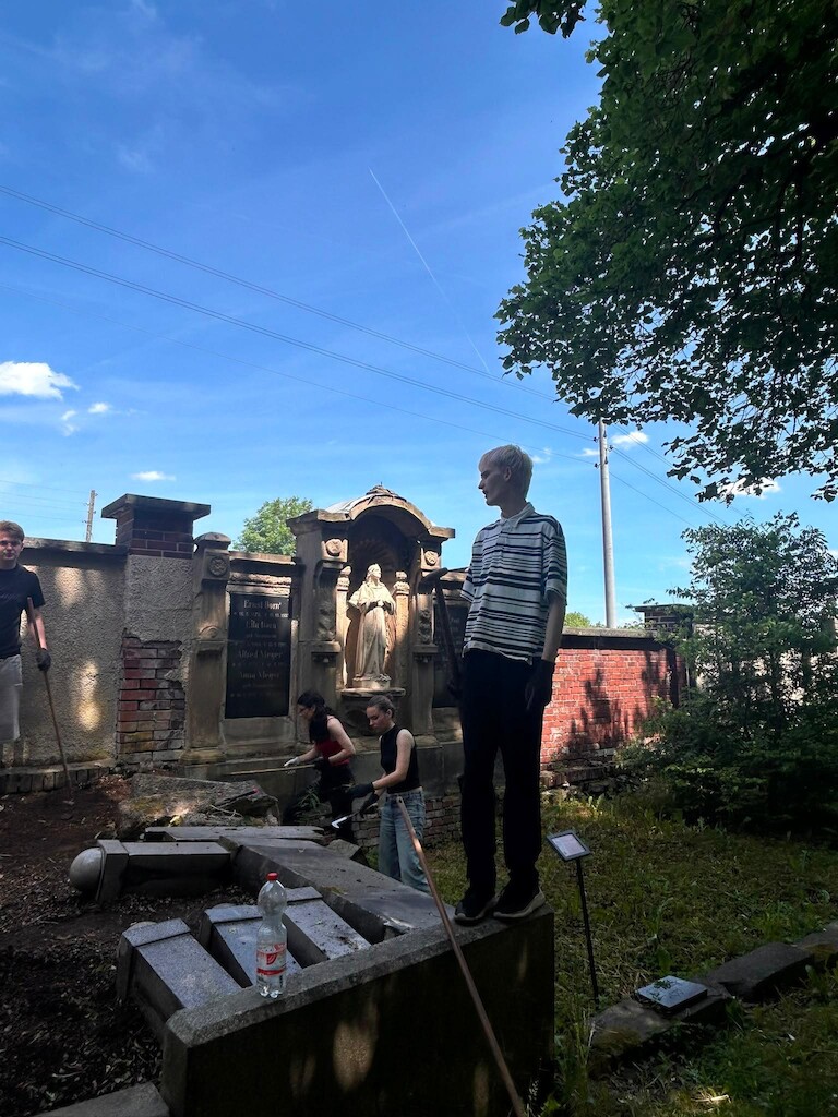 Die Schüler bei der Arbeit.