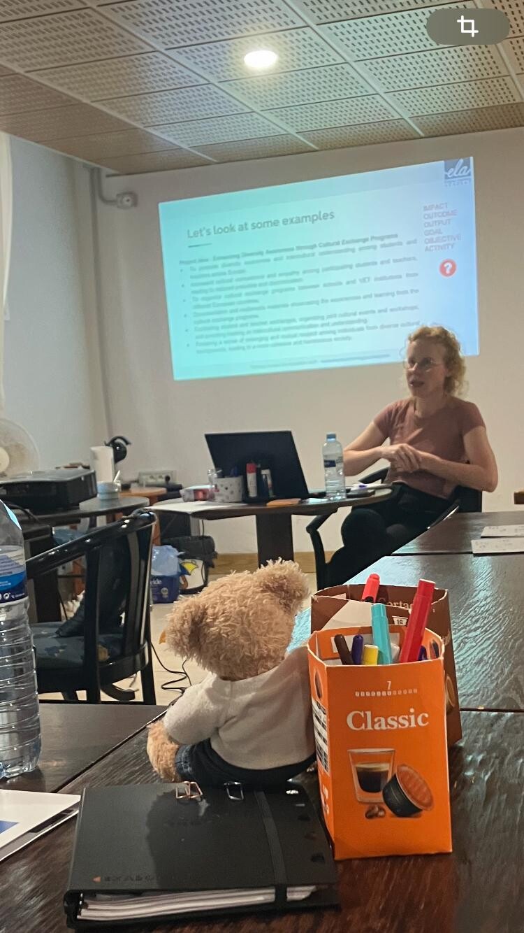 Unser Bär bem Seminar.