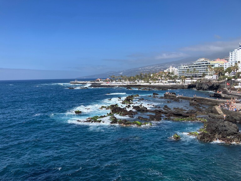 Die Küste von Teneriffa.